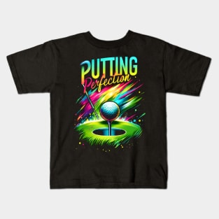 Putting perfection - golf competition Kids T-Shirt